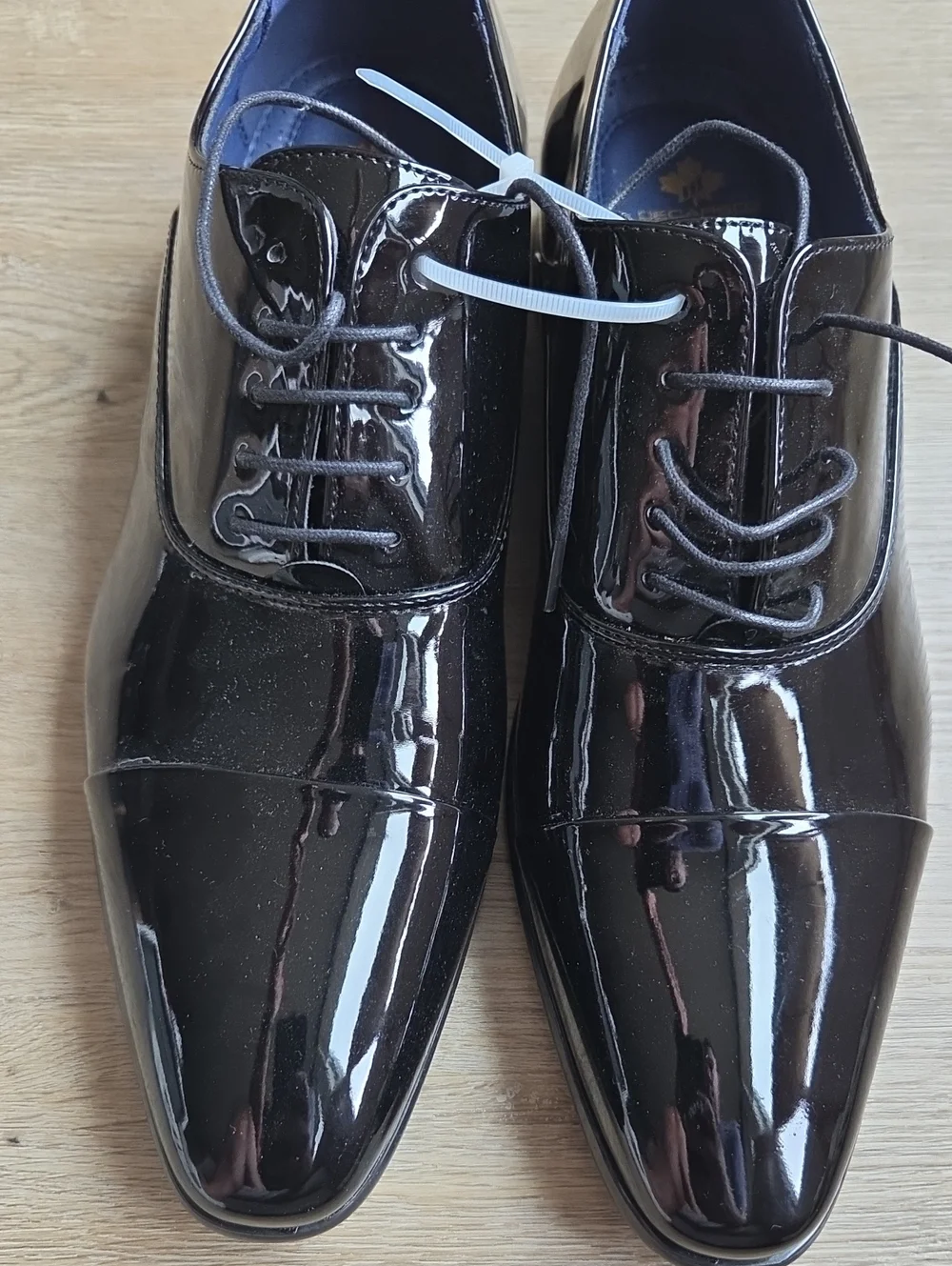 Men's Black Patent Dress Shoes